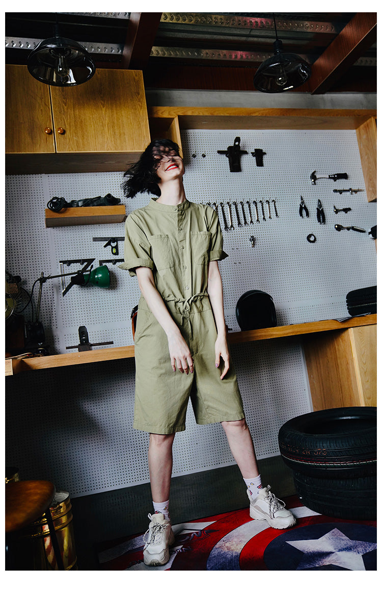 Women's Jumpsuit New Summer Jumpsuit Fashionable One-Piece Shorts Women Casual Loose Overalls One-Piece Women