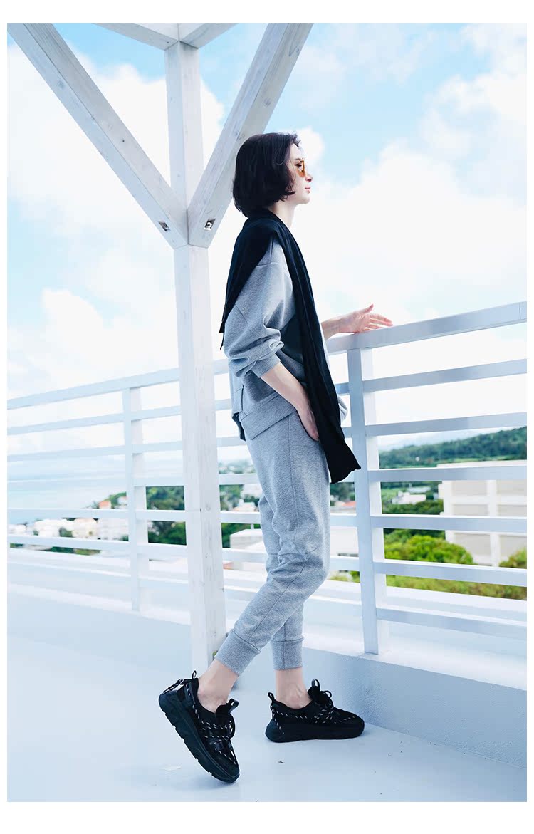 Trendy women's clothing set, casual two-piece set, pure cotton  set