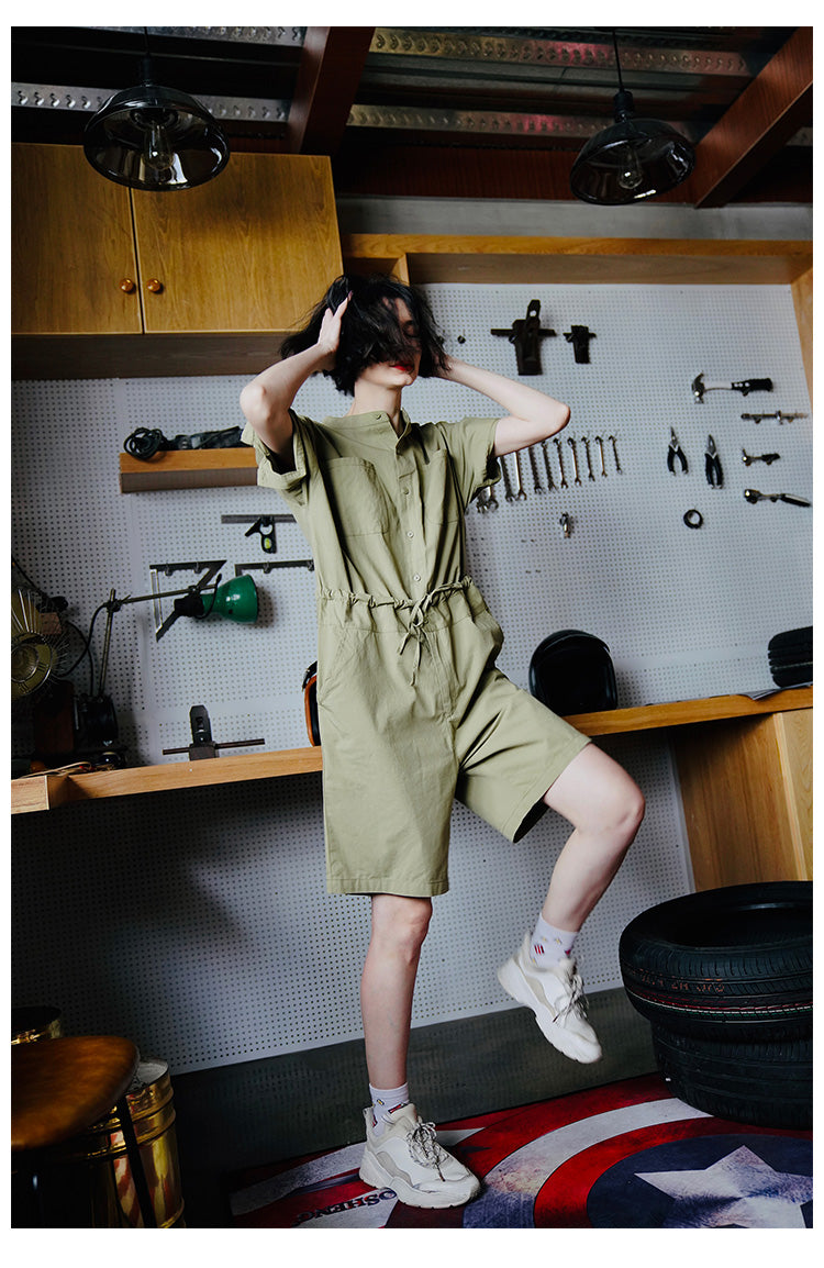 Women's Jumpsuit New Summer Jumpsuit Fashionable One-Piece Shorts Women Casual Loose Overalls One-Piece Women